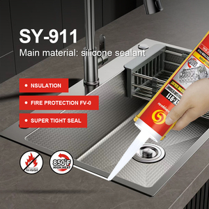 High Temperature Resistance Fast Curing Kitchen Sink 100% Silicon Sealant Adhesive <strong>Silicone</strong> For Kitchen Bathroom - Product Image 2