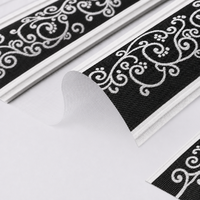 Persianas Enrollables Modernas de Poliéster con Diseño de Cebra en Blanco y Negro, Contraste, Doble Capa, Día y Noche, para Ventanas Francesas, Personalizadas