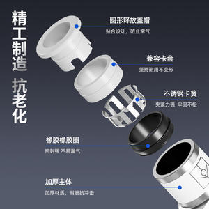 Válvula de Retención Neumática Accionada por Solenoide AKH04A-M5, Conector de Válvula de Retención de Aire 06B-01S para Medios de Aceite, Agua y Gas, Opción de Accionamiento Manual - Product Image 2