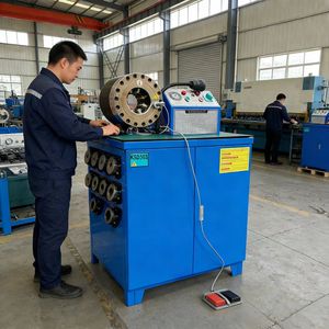 2"4SP Automatische Hydraulische Rohr-Gummischlauch-Crimpmaschine Schlauchpressmaschine Edelstahl-Geflechtschlauch-Crimpmaschine - Product Image 1