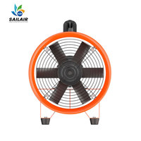 Ventilateur axial industriel électrique à lame en fonte 220V/380V, portable, avec conduit flexible