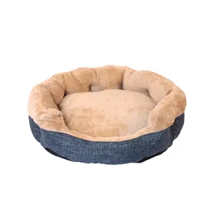 wholesale custom eco friendly indestructible xl xxl xxxl beige jacquard fabric calming dog sofa beds for large dogs