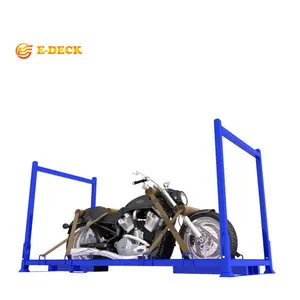 E-Deck Hoge Kwaliteit Metalen Stalen Magazijn Opslag Verticale Motorfiets Pallet Rack