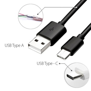 1.5m PVC 2A USB <strong>Type</strong> <strong>c</strong> <strong>Fast</strong> Charging Data Cable Android <strong>Charger</strong> Black White - Product Image 2