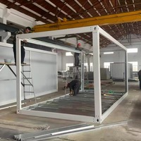 Estructura de Casa Contenedor Prefabricada, Acero Galvanizado en Caliente, Resistente a la Oxidación, Diseño Moderno para Hoteles y Villas
