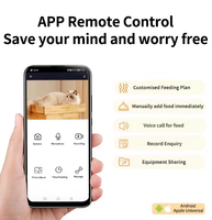 Distributeur automatique de nourriture pour animaux de compagnie intelligent, écologique, élégant, portable, en ABS, avec batterie, WiFi, minuterie et charge automatique
