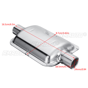 1/2/4 ensembles de silencieux d'échappement de 24 mm pour chauffages de stationnement diesel Webasto Eberspacher avec supports - Product Image 3
