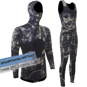 <span class=keywords><strong>Traje</strong></span> de <span class=keywords><strong>neopreno</strong></span> para hombre, pantalones de pesca submarina de camuflaje con BOM/One-stop, color verde, novedad - Product Image 2