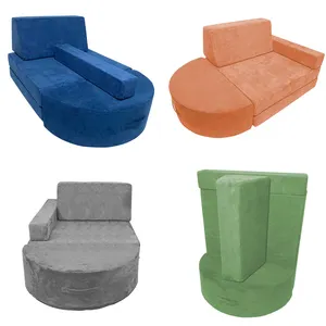 Canapé en mousse souple et polyvalent sur mesure pour enfants, canapé de salon, chaise longue pour bébé, aire de jeux intérieure