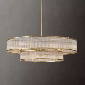 Lustre en cristal décoratif de luxe de l'Empire français pour lampe de salon lampe suspendue simple moderne de plafond de chambre à coucher pour la cuisine - Product Image 4