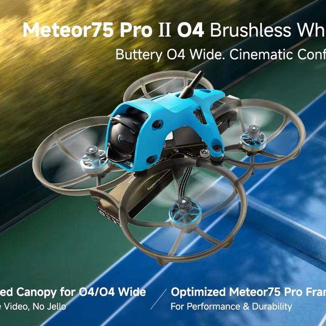 BETAFPV Meteor75 Pro II O4 Wide Digital HD Whoop Quadcopter 1102 Brushless Motor 1S FPV Racing Drone Camera Accessories Parts