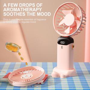 Hot Selling Portable USB Handheld Fan Nordic Style Mini Cooling Fan for <b>Office</b> <b>Desk</b> Outdoor Travel Beach Summer - Product Image 3