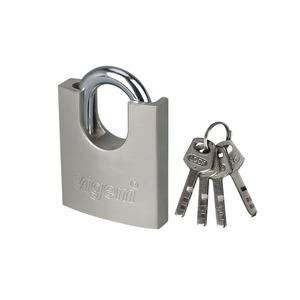 40mmアイアンハーフパッケージビーム南京錠ダブルバブル腕時計ボックスチェーンロック盗難防止・せん断防止機能 - Product Image 4