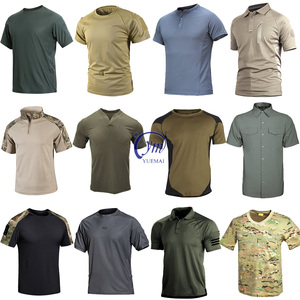Camiseta Táctica de Manga Corta para Hombre, Transpirable y de Secado Rápido para Entrenamiento al Aire Libre, Marca YUEMAI, Venta al Por Mayor - Product Image 6