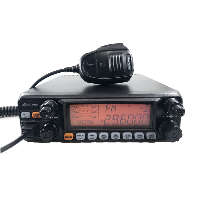 New ANYTONE AT-5555N II CB Radio 25.615 - 30.105 Mhz 40 Channel Mobile Transceiver AM/FM/SSB 11 Meter Radio Car Radio