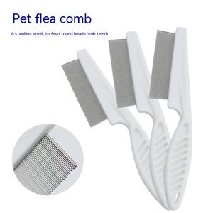 SinSky Pet Fournisseur Chien Chat Brosse À Puces Enlever Efficacement Flottant Cheveux En Acier Inoxydable <span class=keywords><strong>Poux</strong></span> Peigne Pet Puces Peigne <span class=keywords><strong>Poux</strong></span> Brosses - Product Image 4