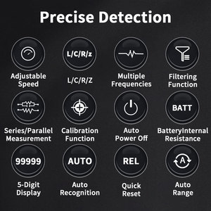Zoyi dq02 כף יד דיגיטלית גשר הקיבול התנגדות רב-טימטר טסטר eesr כיול עם מד בדיקת סוללה - Product Image 3
