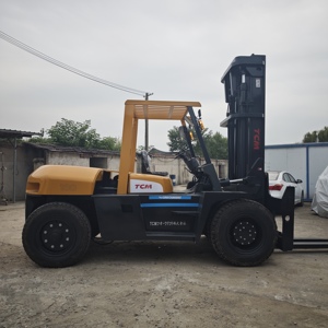 Japan Original TCM 100 10Tons Three Masts Diesel <b>Forklift</b> Counterbalance <b>Forklift</b> - Product Image 6