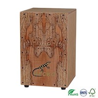 Gecko CL10 Full Size Cajon Drum Steel String Percussion Instrument Wood Professional Musical Instrument Cajon Box Drum with Bag
