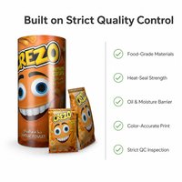 Film d'emballage personnalisé pour chips, rouleau de film imprimé avec motif de dessin animé, sachet souple laminé pour chips, scellage thermique, vente en gros OEM