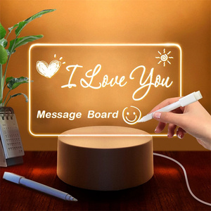 Ideas de regalos para <span class=keywords><strong>Boss</strong></span> personalizado DIY Memo Night Light Holiday Birthday Thanksgiving Day Present LED message Board light - Product Image 3