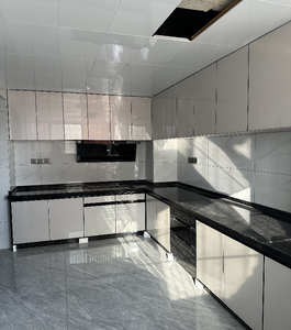 Ensembles de meubles de cuisine modulaires laqués UV brillants avec rendu 2D 3D en 12 heures pour appartement moderne et villa - Product Image 2