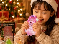 Ensemble de jouets squishy de Noël scintillants Q, jouets anti-stress rebondissants et masticables en TPR souple pour échange de cadeaux de Noël