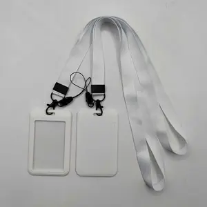 Lanière en polyester personnalisée, écologique et durable, avec support de carte d'identité et crochet pour badge, pour bus, métro et cartes de crédit - Vente en gros - Product Image 1