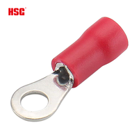 Conector de Terminal de Crimpado Aislado de Cabeza Completa Serie FDFD, PVC, para Cable de 22-16 AWG, Clip de Terminal de Cable Festoneado de Liberación Rápida