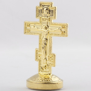KOMI, crucifijo de pie, Cruz, decoración de Mesa para el hogar y la Oficina, artesanías de Cruz de Jesús de Metal Vintage para regalos religiosos - Product Image 3