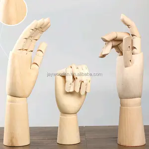 8-Zoll-hölzerne Schaufenster puppe Hand modell Wissenschaft & Technik Spielzeug Aktivität Joint Manikins Handschuh Display