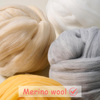 Laine Roving 3.5oz Vert Feutrage Laine-Idéal pour le feutrage à l'aiguille, le feutrage humide, le bricolage à la main | Fil épais en fibre de laine mélangée