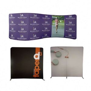 Soporte para Telón de Fondo de Eventos, Panel de Exhibición para Ferias Comerciales, Telón de Fondo Impreso Personalizado, Soporte Ajustable para Pancartas de Exhibición - Product Image 1
