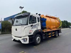 Offre Spéciale Camion Hydrovac HOWO 4x2 15 mètres cubes Weichai 240 CV Camion-citerne d'aspiration des eaux usées Fourniture directe usine - Product Image 4