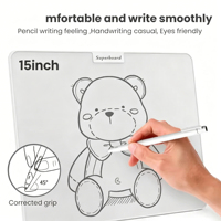 Tableau blanc magnétique sans encre à microcapsules, taille 15 pouces, sans poussière, réutilisable, certifié CE ROHS EN71 CPC