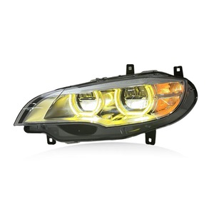 Faros Delanteros LED Dobles SJC Auto DRL para BMW X6 E71 2008-2014, Lámparas Delanteras DRL Doradas, Lentes de Proyector de Alta Potencia, Luces Delanteras Adaptables - Product Image 6