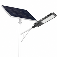 Lampe solaire de rue JD 1000W SMD 5054 haute puissance 40A avec batterie, en aluminium, à LED séparée, pour éclairage public