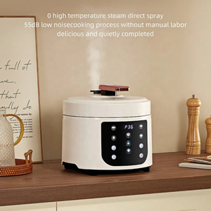 Cuisinière à riz électrique intelligente multifonctionnelle 5L 6L 12 en 1, cuiseur vapeur, mijoteuse, autocuiseur électrique - Product Image 1