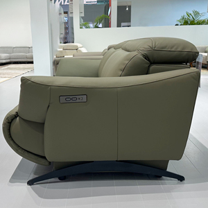 Ensemble de canapés en cuir moderne et luxueux, <span class=keywords><strong>2</strong></span> <span class=keywords><strong>places</strong></span>, fauteuil inclinable électrique ergonomique avec mécanisme d'appui-tête - Product Image 3