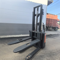 Nouveau transpalette électrique RELILIFT 1,5 tonne, chariot élévateur à mât bi-étagé, hauteur de levage 3m, benne basculante électrique manuelle pour restaurant