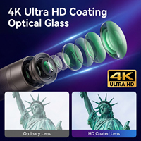 Lente Telescópica para Cámara de Teléfono de 400 mm con Clip, Cristal Óptico HD con Nano-Revestimiento, Lente Teleobjetivo con Zoom de 17 mm para Teléfono Móvil