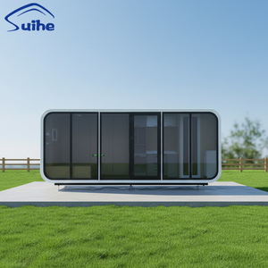 Studio Pod Modulaire Préfabriqué Insonorisé Blanc pour Villa Extérieure 20ft 40ft Cabine Apple 6m - Product Image 1