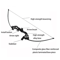 Arc classique en alliage Équipement sportif de tir pour la chasse Arc classique composite avec loisirs et divertissement CS Arc extérieur Flèche