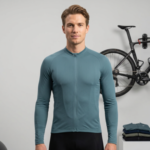 Maillot de cyclisme pour hommes Mcycle en gros, manches courtes, pour vélo de route, avec poches, en Spandex/Polyester, imprimé par transfert thermique, respirant et à séchage rapide - Product Image 6
