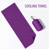 Serviette rafraîchissante instantanée à impression réactive pour le sport et la gym, prix usine, personnalisable, avec sac en silicone – Meilleures ventes