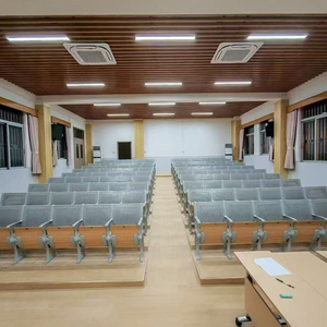 Le fabricant produit des coussins de siège de marchepied en alliage d'aluminium à dos d'acier sièges de salle de classe universitaire bureaux et chaises connectés - Product Image 1