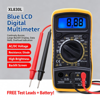 Multimeter Digital XL830L Auto Range Backlight NCV True RMS Multitester Meter