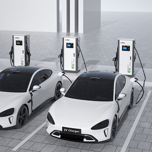 Estación de Carga Rápida para Vehículos Eléctricos de Corriente Continua de 60KW 150KW con Doble Conector, Pantalla Táctil LCD de 7 Pulgadas, RFID, Cable TUV, Cargador Comercial de Montaje en Suelo con Múltiples Estándares - Product Image 3