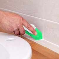 Outil de calfeutrage multifonctionnel 9-en-1 avec lame en plastique, grattoir à colle, coupe-colle, grattoir à verre pour coins de portes et fenêtres - Nouvelle version améliorée