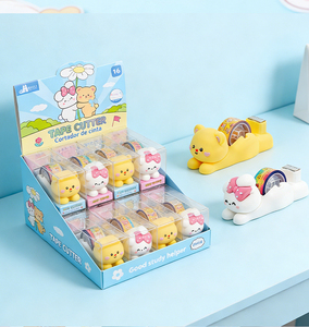 Dispenser di Nastro Adesivo Stile Misto Panda e Gatto, Confezionato in Scatola Espositiva in PVC, Cancelleria per Ufficio - Product Image 6